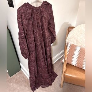 A New Day Long Sleeve High Neck Maxi Dress For Fall